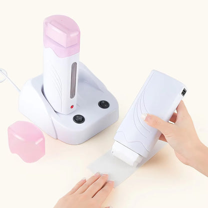 Dual-Base Electric Roll-On Wax Heater - Professional Double Depilatory Warmer Set